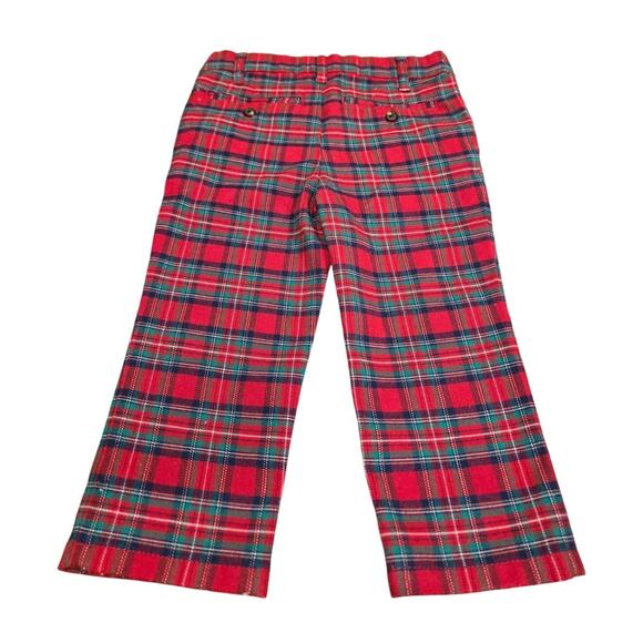 Gymboree Christmas Plaid Pants Red Boy's 18 to 24 Months - Picture 3 of 5